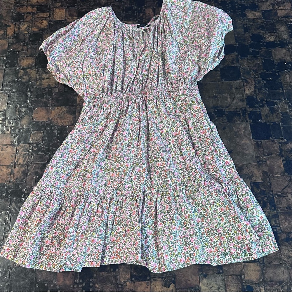 J. Crew Floral Ruffled Tiered Sundress